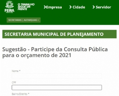 Consulta P Blica Virtual Para Elabora O Da Lei Or Ament Ria Anual